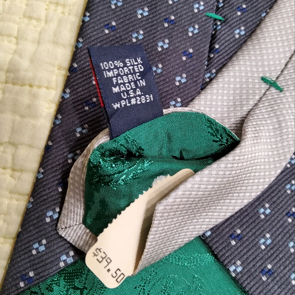Tommy Hilfiger Navy Blue Patterned Men's Tie
